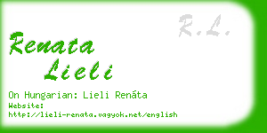 renata lieli business card