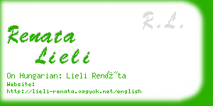 renata lieli business card